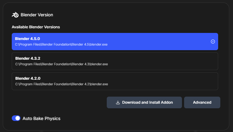 Settings - Blender Addon Download
