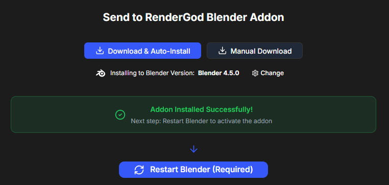 Addon Installed Successfully