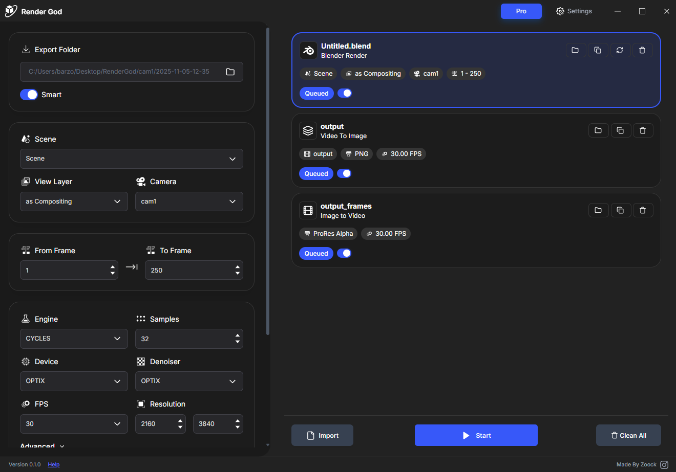 Dark Mode Interface