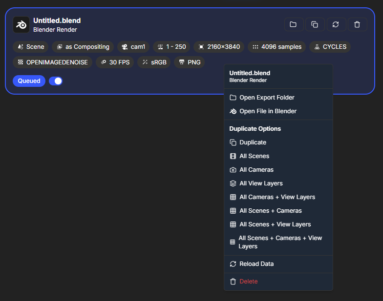 Right-Click Duplicate Menu