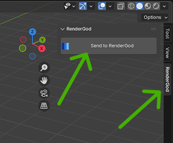 Send to RenderGod from Menu