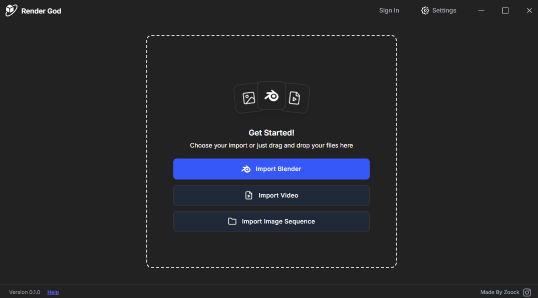 Sign In Button Location