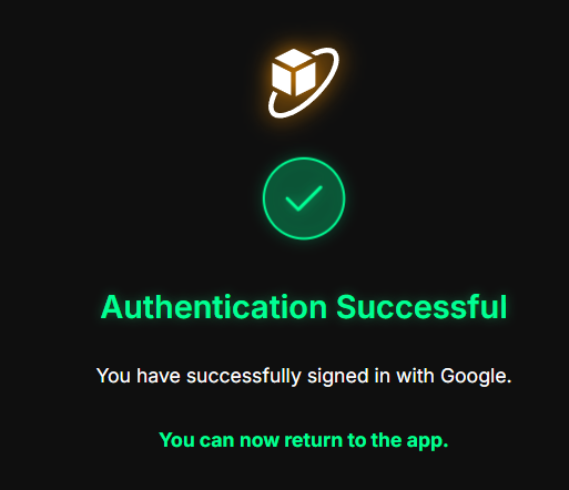 Sign In Successful Page