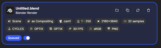Blender Render Badge Example
