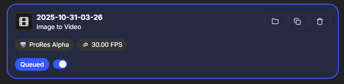 Image Sequence to Video Badge Example